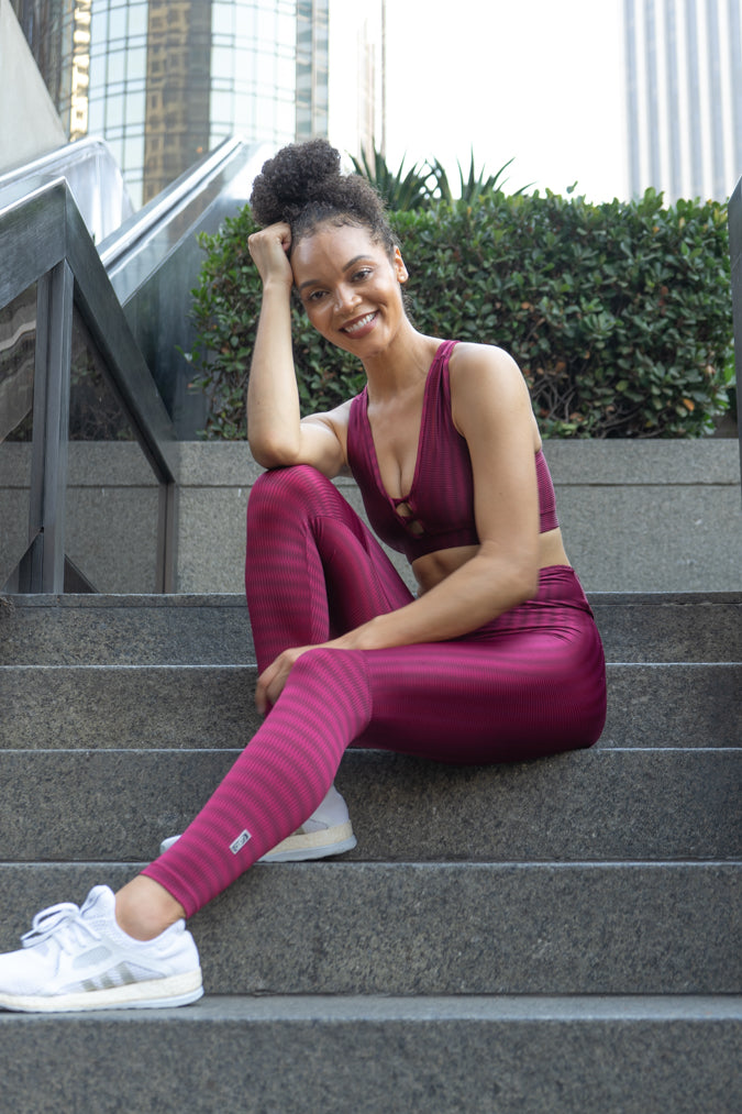 Women's Leggings - Cranberry